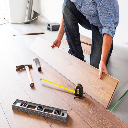 Travaux de pose de parquet